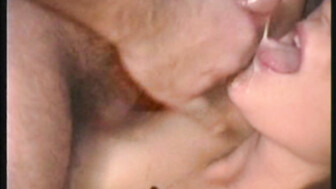 Face fuck cum facial