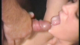 Face fuck cum facial