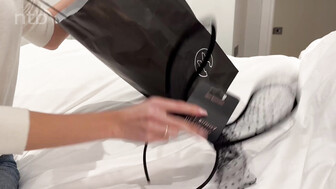 Blond cuckold white wife shows her husband that she's hooked to bbc