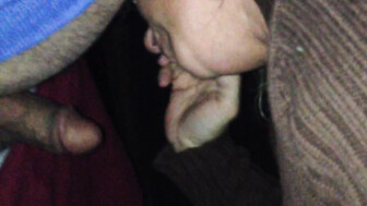 Slutwife sucking another dick in the video booth