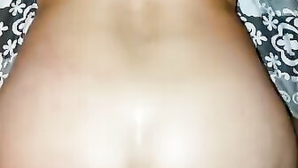 Brunette Mi;f Gets a BBC in her white pussy and moans on bis Dick !