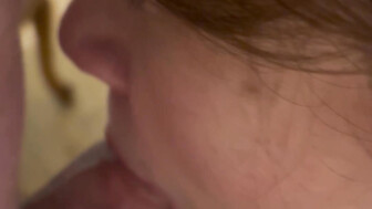 Beautiful 60 yo Bela gently sucks her Husband friend