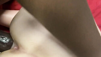 Long black cock satisfied this hot wife in a black mask
