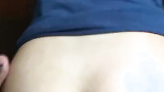 Brunette rides fat black dick