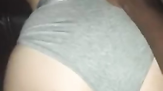 Black cock from behind