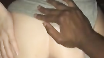 Black cock from behind