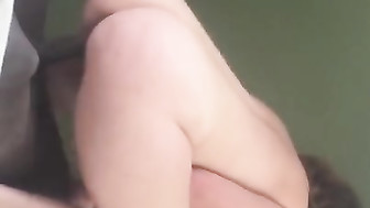 PAWG lady rides younger BBC