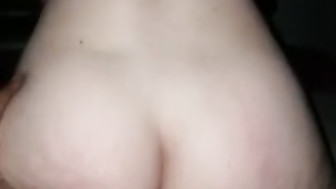 PAWG blonde rides fat cock