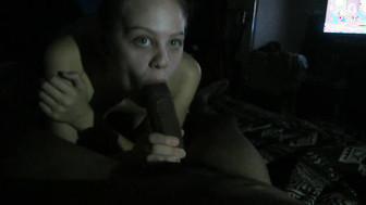 Her Face is Stuffed with his Dick