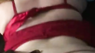 Thick white wife takes black dick doggystyle