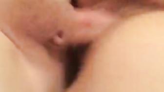 Cheating wife takes condom off