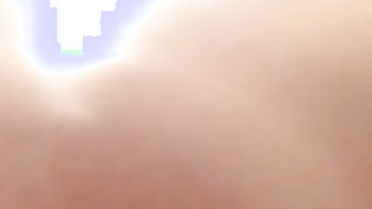 Bigtitted brunette sucks and rides big black cock