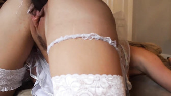 BBC slut in wedding dress