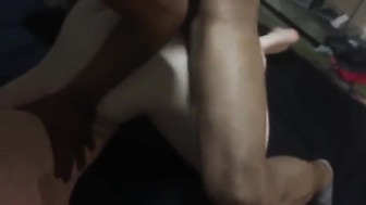 Girlfriend drilled from behind and fed a creamy treat