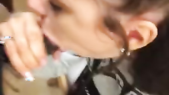 Black dick sucked by snowbunny