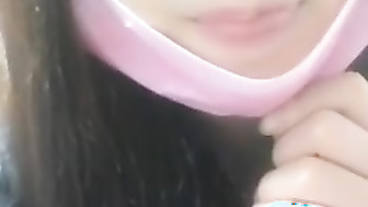 Young asian GF shared at home