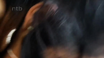 Amateur MILF with long hair in sexy lingerie