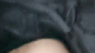 Asian girlfriend fucks strong black guy