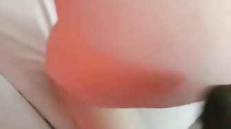 Cute blond girl enjoying her first black