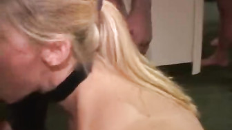 Hot slut wife serves strangers