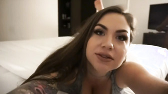 Hot tattooed girl takes long hard BBC