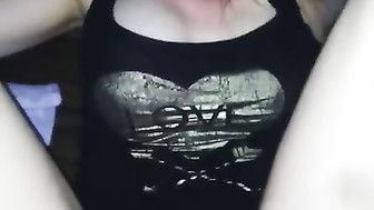 Pretty blonde on big black dick