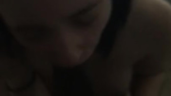 Amateur girl blows big dick