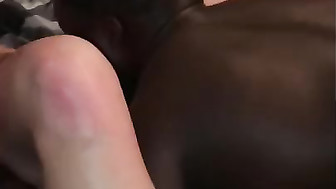 Hot wife cum several times on black dick