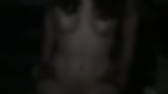 My skinny wife enjoying a risky  creampie