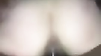 My skinny wife enjoying a risky  creampie