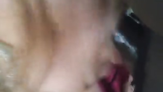 BBW sucks black boyfriend