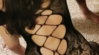 Hairy pussy fucked by BBC