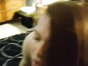 White wife gets a creampie from BBC hubby cleans