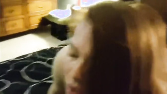 White wife gets a creampie from BBC hubby cleans