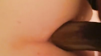 Hot teen girlfriend gets BBC in ass