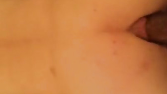 Hot teen girlfriend gets BBC in ass