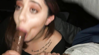 Mouthfucking in the car