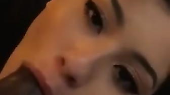 Hot interracial blowjob