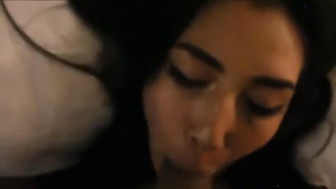 Hot asian girlfriend blowjob