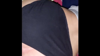 Girlfriend rides black dick