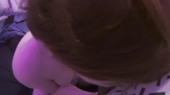 Redhead girl first time