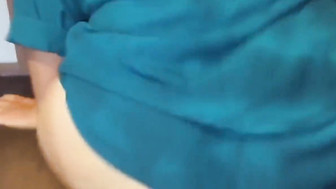 Married white lady rides big black cock