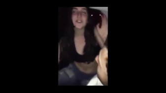 Girlfriend playing with friend