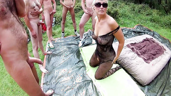 Crazy Gangbang for Wife