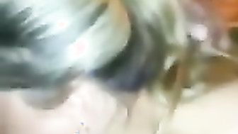 Young blonde sucks and fucks BBC