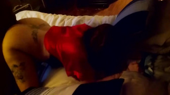 Hubby watches in tears as Wife enjoys BBC in Front of him