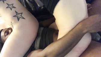Black man have fun with 2 white girls