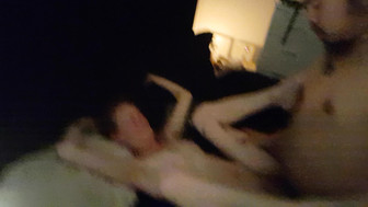 Skinny milf fucked hard by asian student