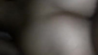 Black cock stretches pussy