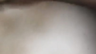 Black cock stretches pussy